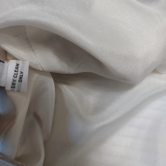 PUNCH A line Gold and Cream Over The Knee length Dress Size 4 - Picture 9 of 12